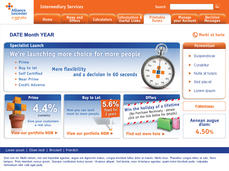 Alliance & Leicester Intermediaries homepage